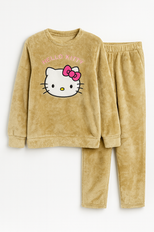 Girls' Polar Print Pajama Set