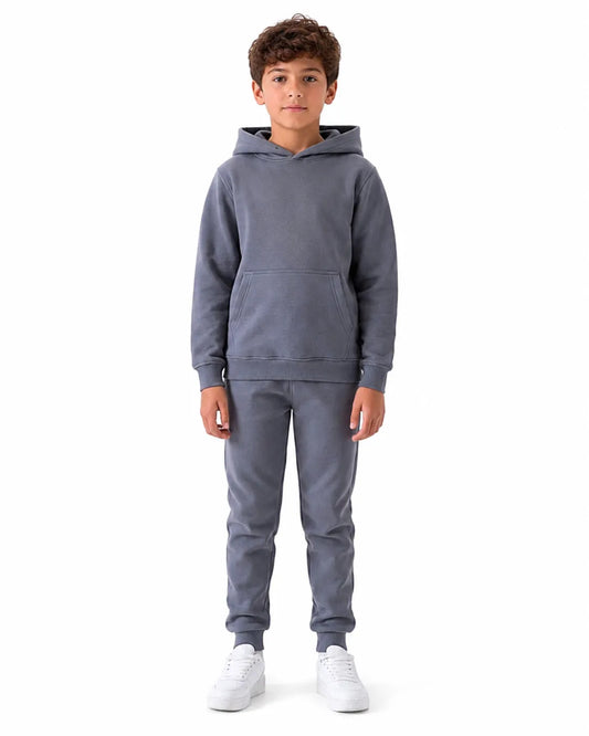 Boys’ Grey Sweatpants – 65% Cotton & 35% Polyester