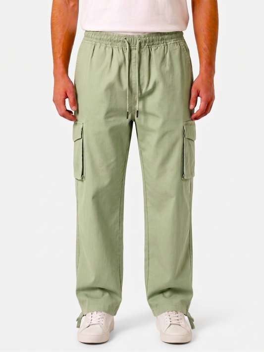 Men's Mint Green Cargo Baggy Pants