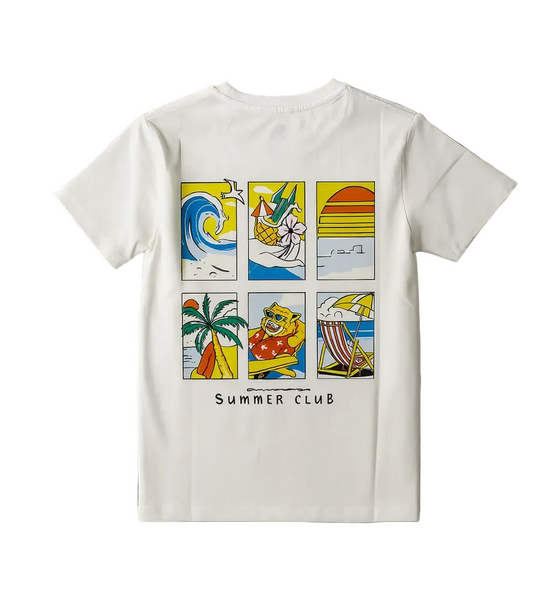 Boy`s Printed T-Shirt – Short Sleeve -White