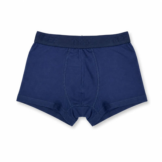 Boys’ Navy Boxer Briefs – 95% Cotton, 5% Lycra