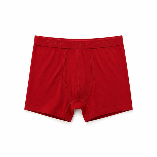 Men’s Red Boxer Briefs – 95% Cotton, 5% Lycra