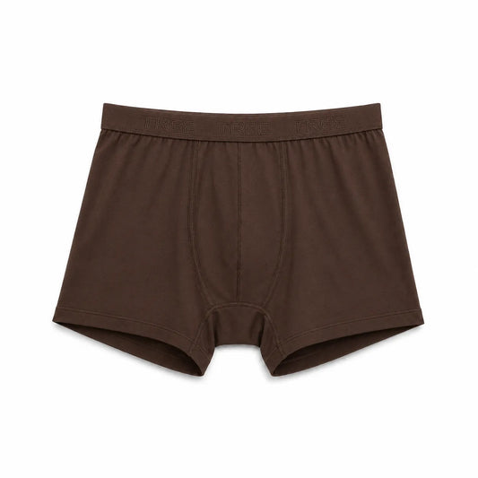 Men’s Brown Boxer Briefs – 95% Cotton, 5% Lycra