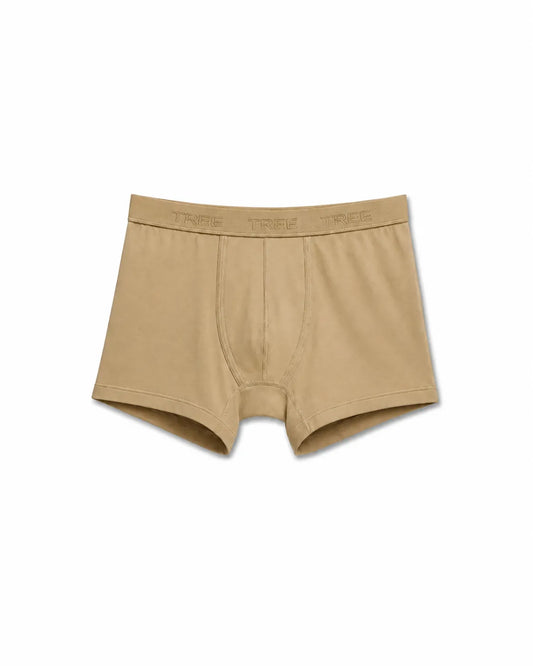 Men’s Beige Boxer Briefs – 95% Cotton, 5% Lycra