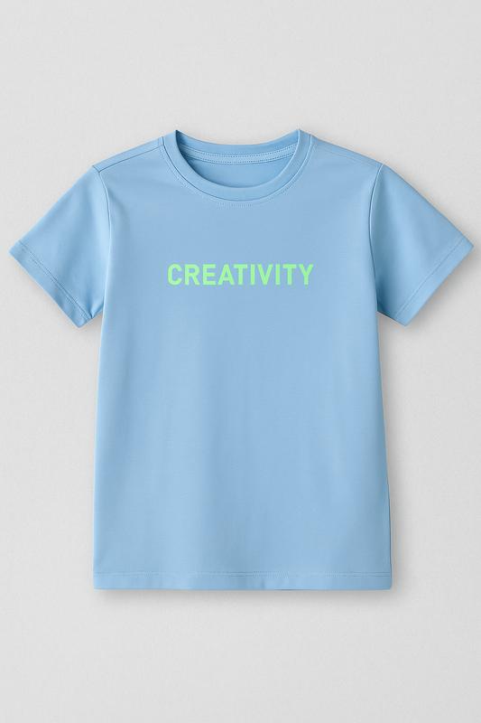 Boy`s Printed T-Shirt – Short Sleeve - Light Blue