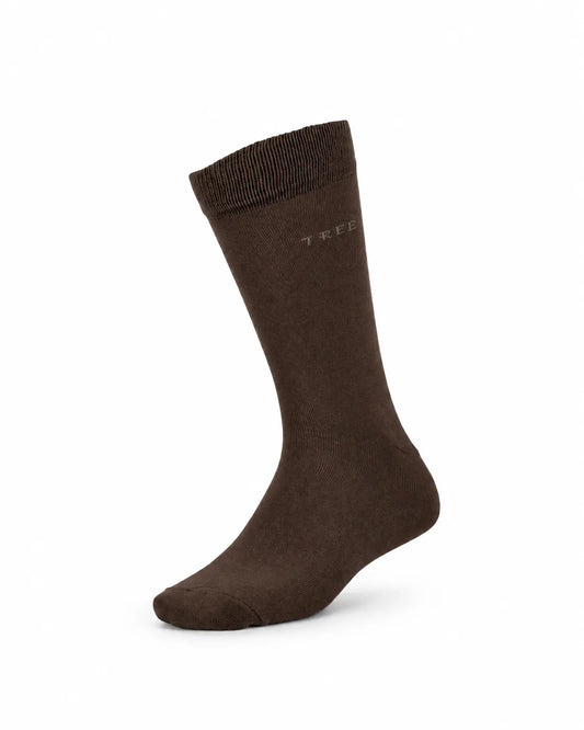 Men’s Brown Classic Crew Socks – Sizes 39–42 & 43–46