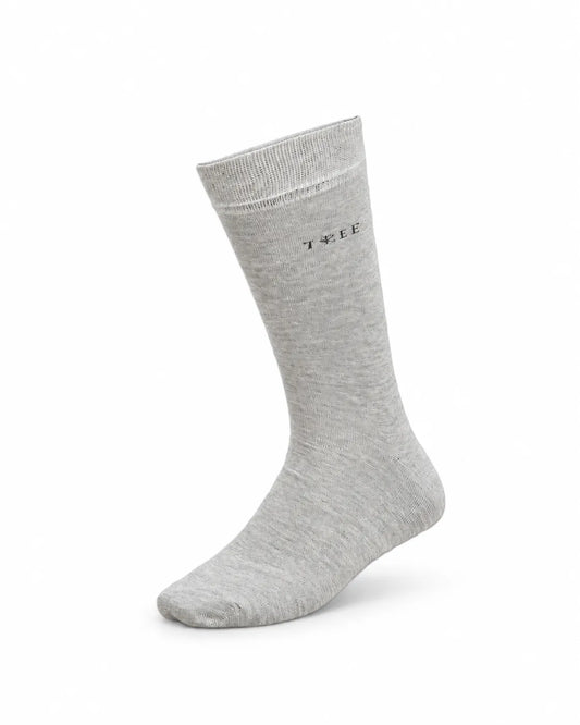 Men’s Light Grey Classic Crew Socks – Sizes 39–42 & 43–46