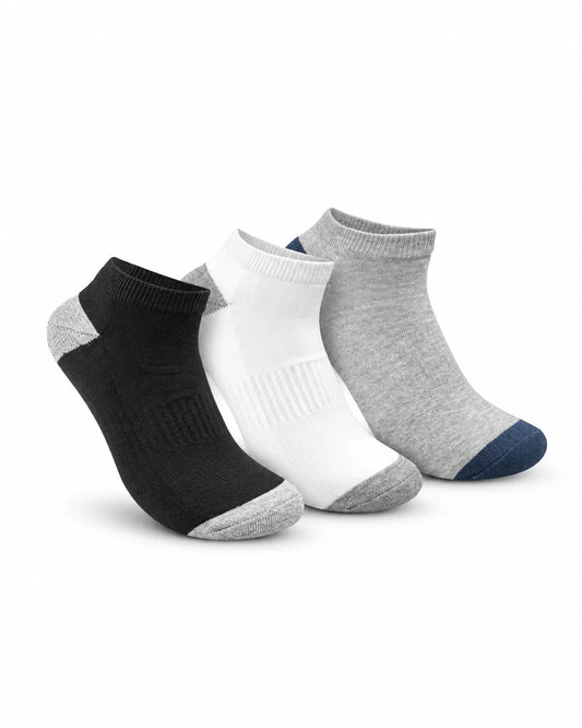 Men’s 3-Pack Half Terry Short Socks Size 41–45
