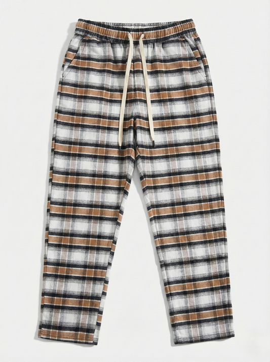 Men's checkered trousers
