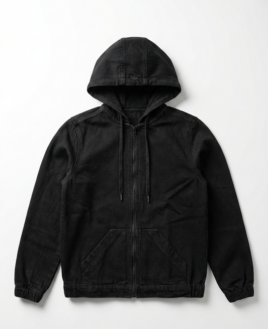 Men's jacket jeans with zipper