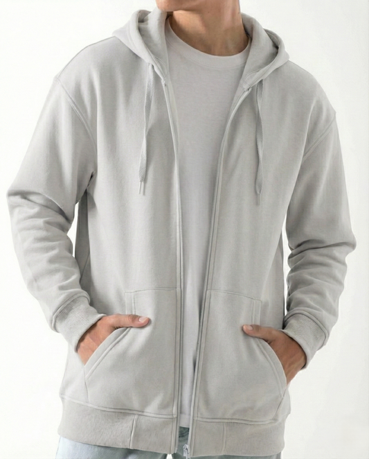 Men's Oversized Sweatshirt Jacket