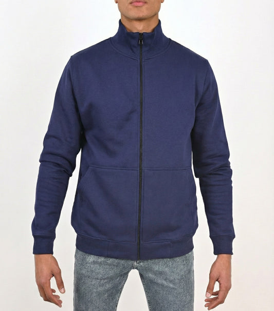 Men's Sweatshirt Casual Zip-Front