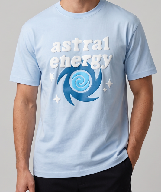 تيشيرت رجالي مطبوع اوفر سيز– نص كم – لبني