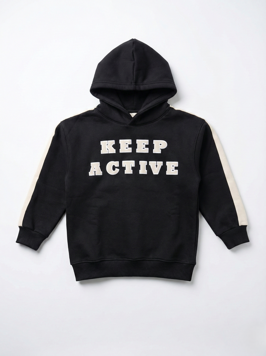 Boys' Melton Lined Hoodie - Print