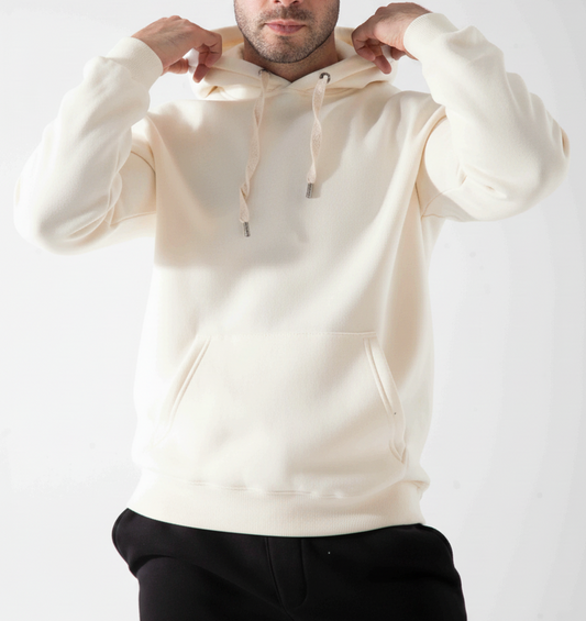 سويت شيرت رجالي هودي - اوف وايت