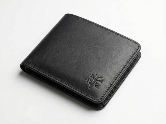Leather wallet Black