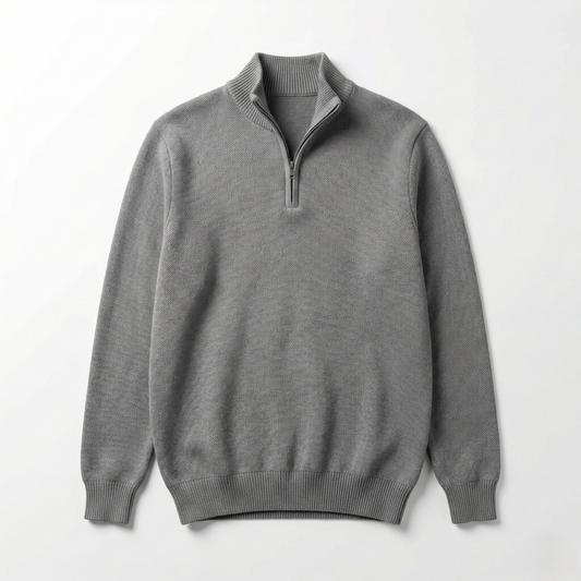 Men’s Half-Zip Pullover - Grey