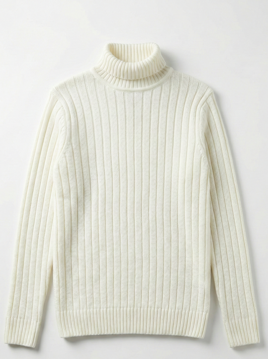Men’s Knitted High Neck Pullover