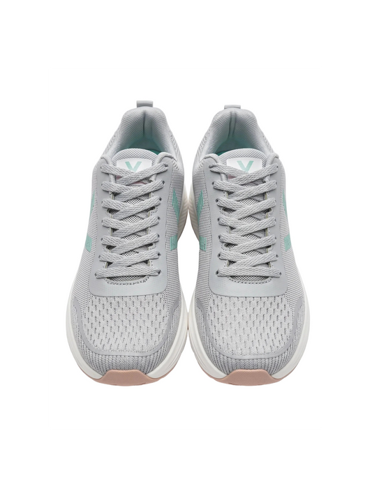 Women's light grey running-style sneakers with lightweight sole from TREE
