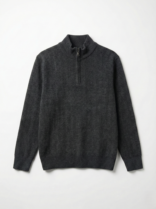 Men’s Half-Zip Pullover - Black