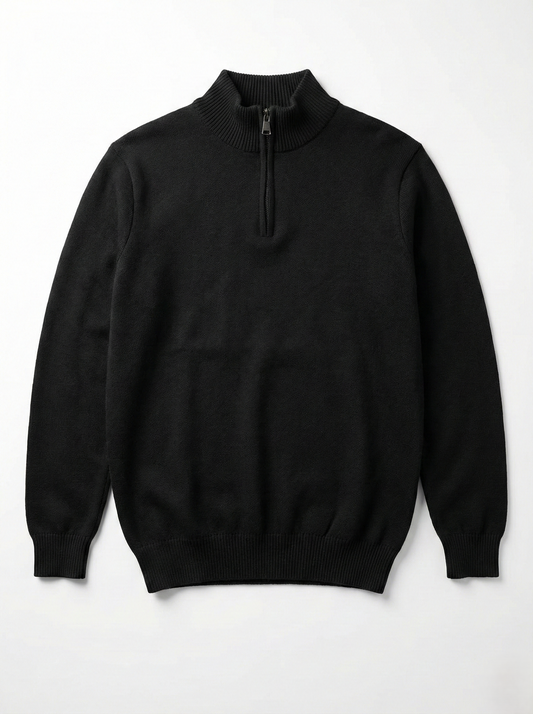 Men’s Half-Zip Pullover - Black