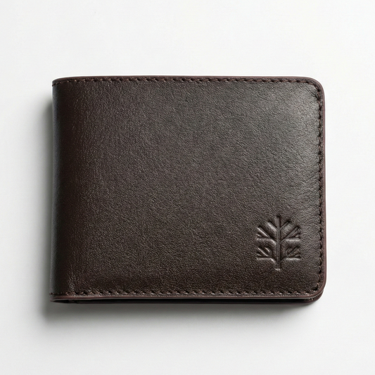 Leather wallet Brown