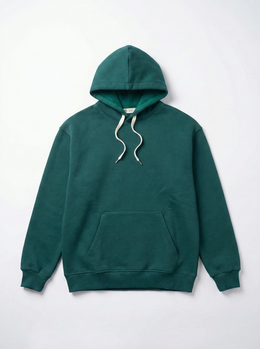 Men’s Plain Hoodie Sweatshirt Over Size – Dark Oily