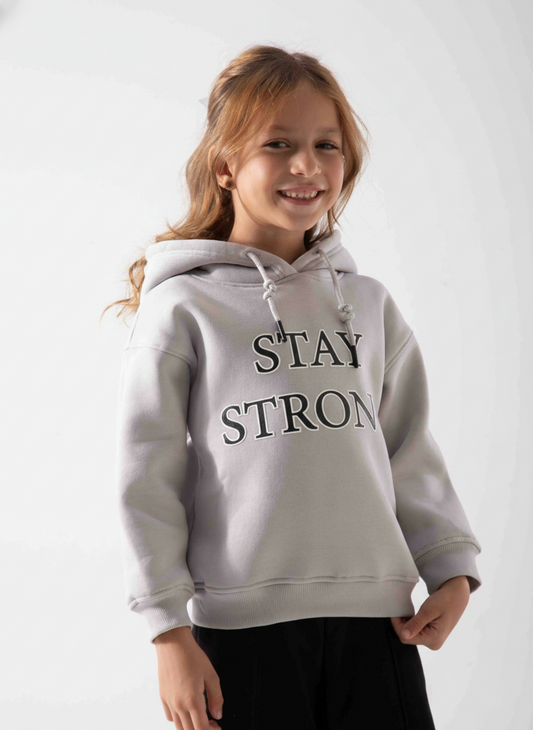 Girls' Printed Hoodie Sweatshirt