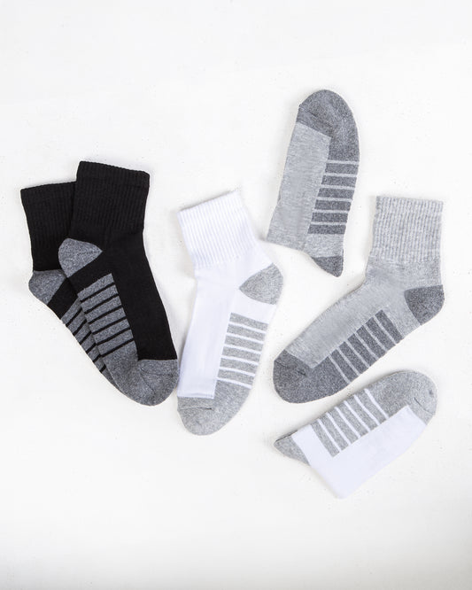 Men's Socks Half Socket Half towel 3 pcs