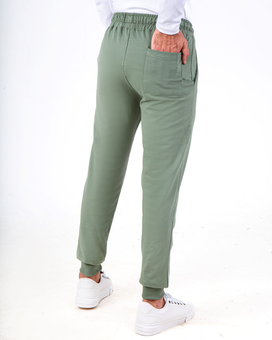 Men`s Sweatpants Regular Fit Elastic Band With Pockets Summer Milton - Light Oily