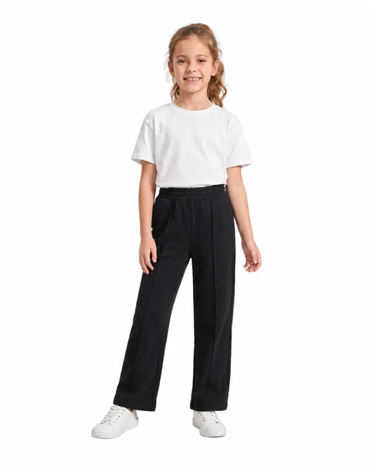 TREE girls’ black wide-leg sweatpants