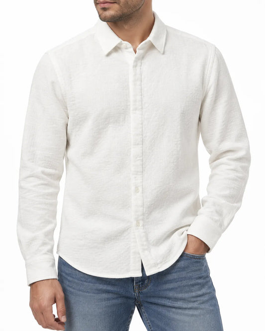 Men's Winter 85% Cotton Textured Shirt