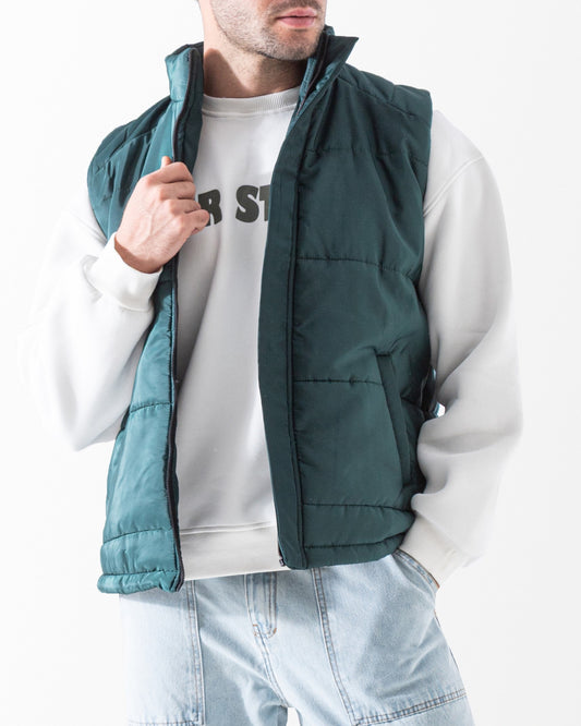 Men's Waterproof Padded Vest -olive