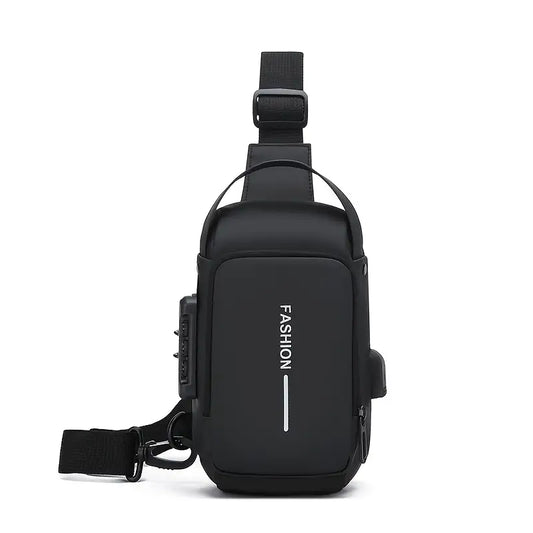 Men's waterproof crossbody bags- Black