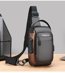 Men's waterproof crossbody bags- Grey