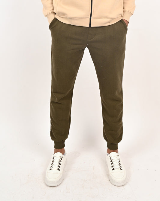 Men's sweatpants Milton Heavy lined - Dark oily
