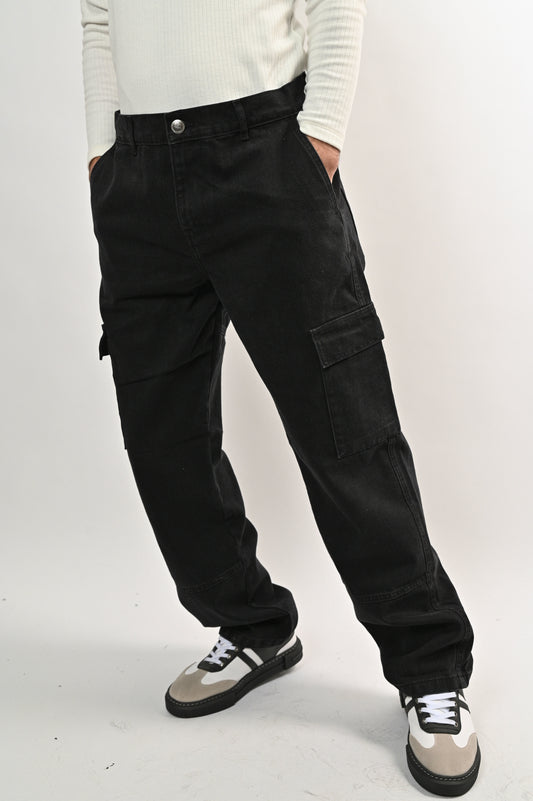 بنطلون جينز وايد ليج فاشون باجى