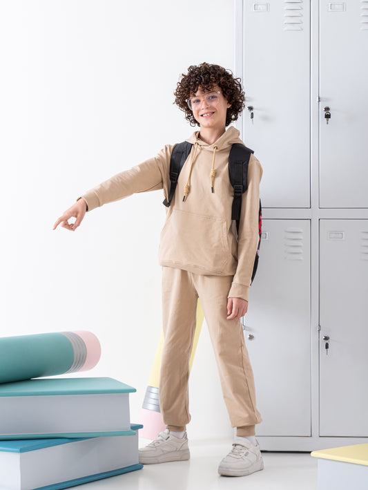 Boy's sweatshirt Hoodie Summer Milton - Beige