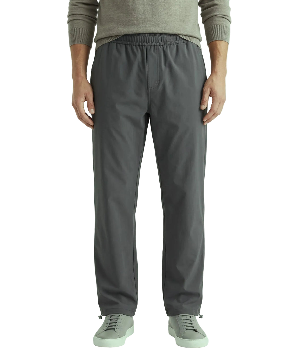Men's wide leg sports pants with elastic waist by TREE   