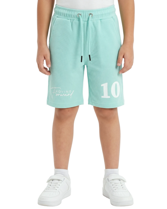 Boys' Milton Printed Shorts-Turquoise