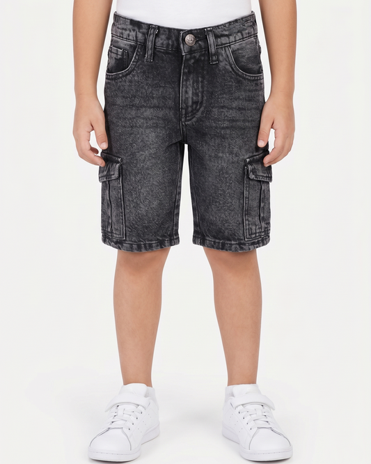 Boys' jeans shorts Buggy-Black