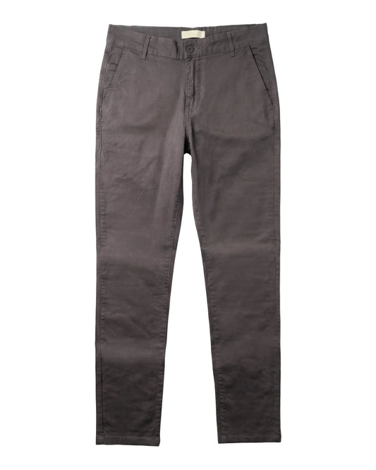 Men`s Gabardine Pants Slim Fit  With Side Pockets Dark Grey