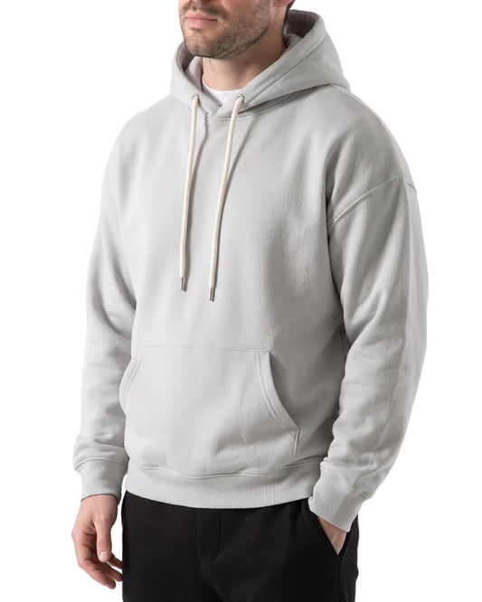 Men's Oversized Basic Hoodie Light Grey