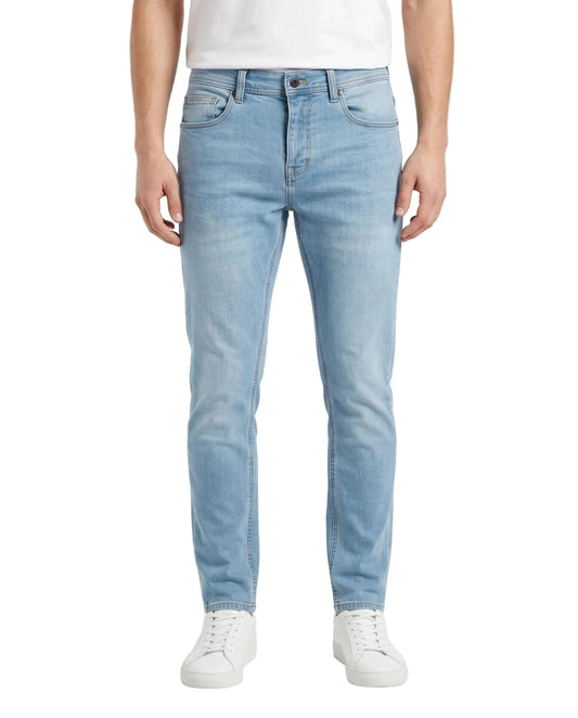 بنطلون جينز رجالي فاشون - Slim Fit-أزرق فاتح