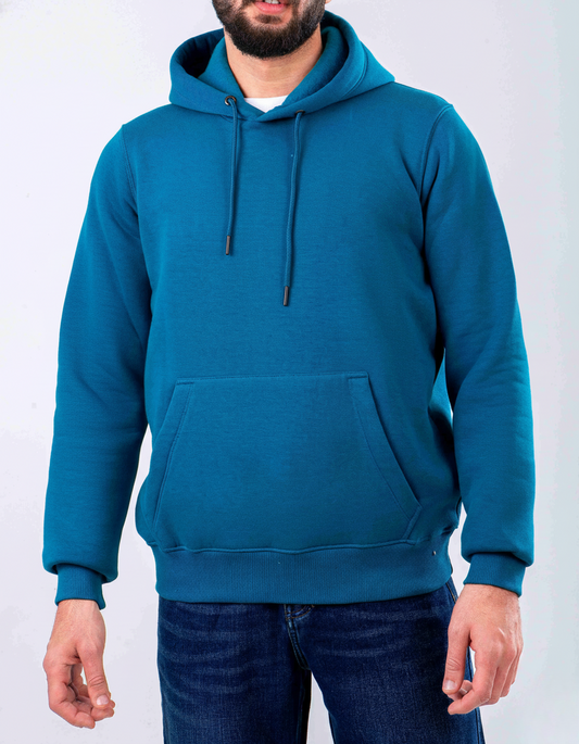 Men’s  Plain Hoodie Sweatshirt - Ganzaari