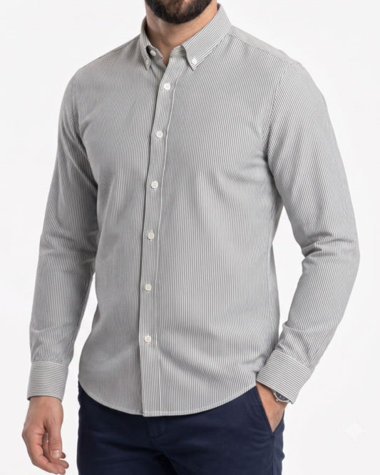 Men's  Shirt Striped Long Sleeve