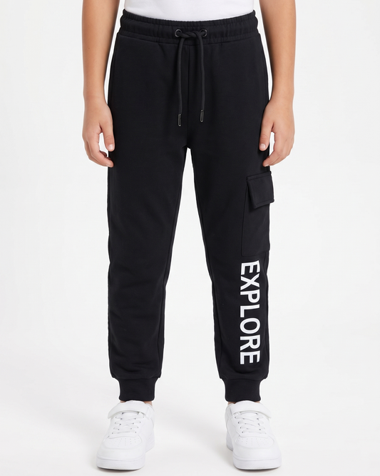Boy's sweatpants Fashion -Black