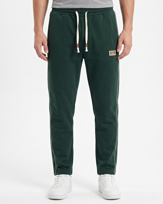 Men`s Sweatpants Wide leg Fashion-Olive