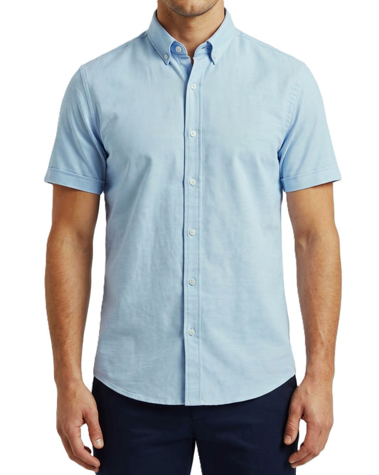Men`s Oxford Half Sleeve Shirt