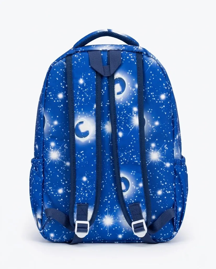 Studio shot of a Valerio printed backpack size 16 by TREE.
